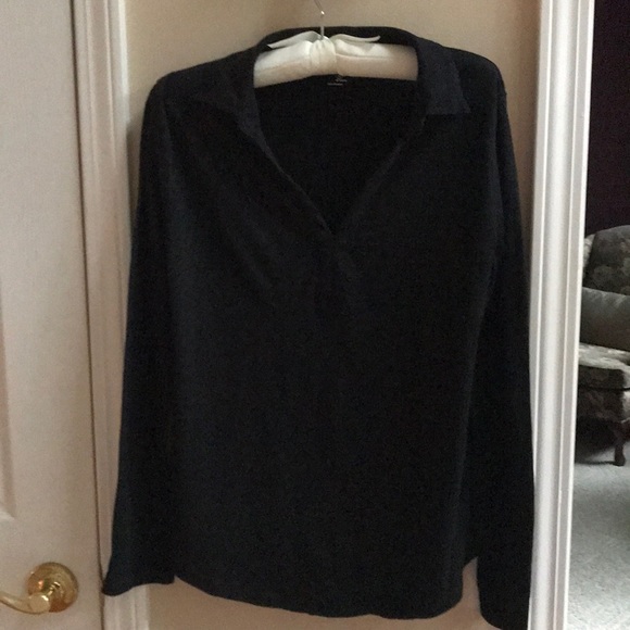 GAP Long-Sleeve Collared Top - Picture 1 of 6